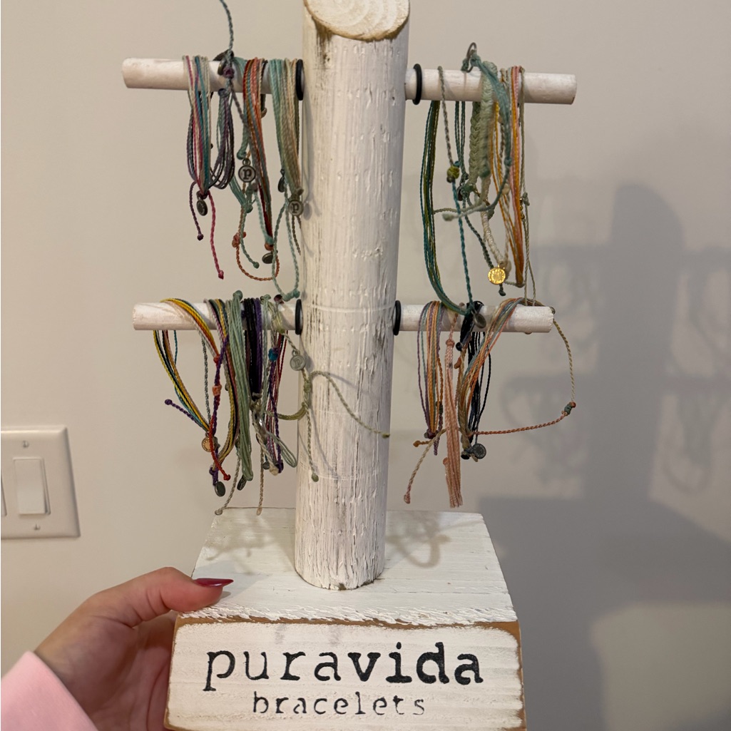 Pura Vida Colorful String Bracelet Collection With Stand!!!
